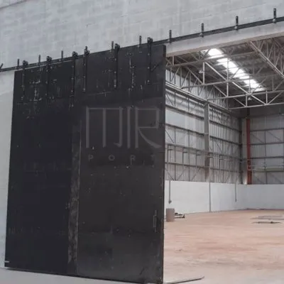 Porta corta fogo de correr industrial